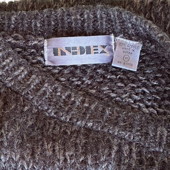 Womens Sweater Size Medium Geometric Knit Loose Grandma Core - Picture 4 of 6